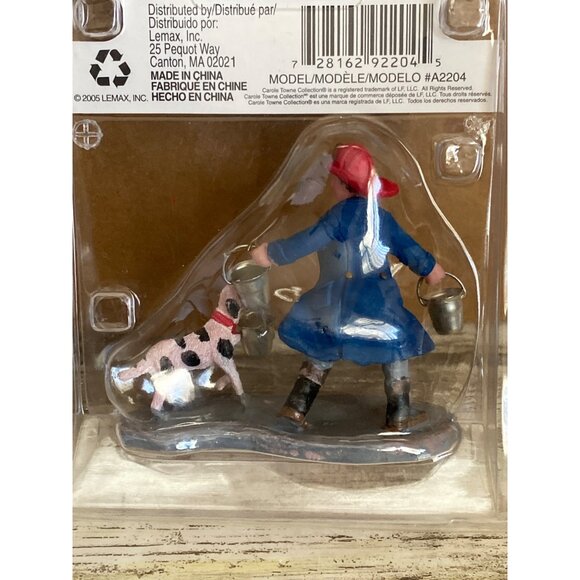Lemax 2005 Carole Towne Firemen’s Friend #156731 Christmas Village Accessory NIB - Picture 4 of 7